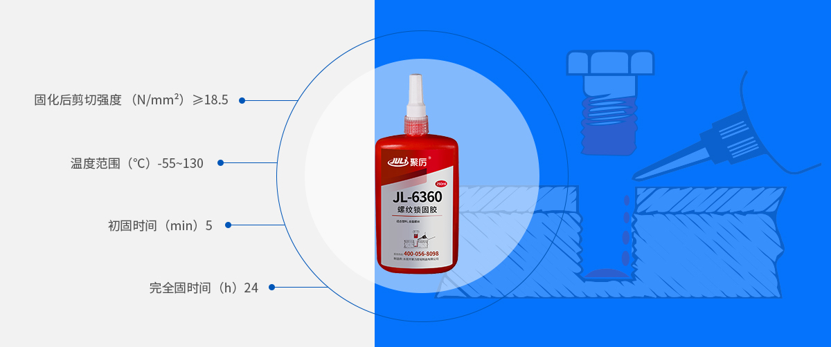 塑料螺紋厭氧膠產品參數